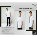 PUMA - ESS ARCHIVE POLO T-SHIRT - WHITE - MRP-1899