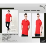 PUMA - ESS ARCHIVE POLO T-SHIRT - RED - MRP-1899