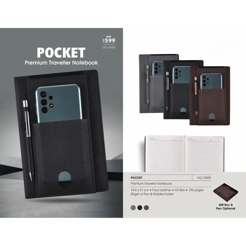 662389a1dcb46f5acd17b802732c9c7f.webp POCKET - Premium Traveller Notebook - Image 1