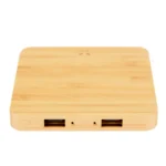 Wangari - Pine - 15W wireless charger with 2 USB output