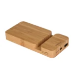 Wangari - Oak - 15W Wireless Charger Power bank 5000mAh (Type C 20W PD, USB 18W Quick Charge