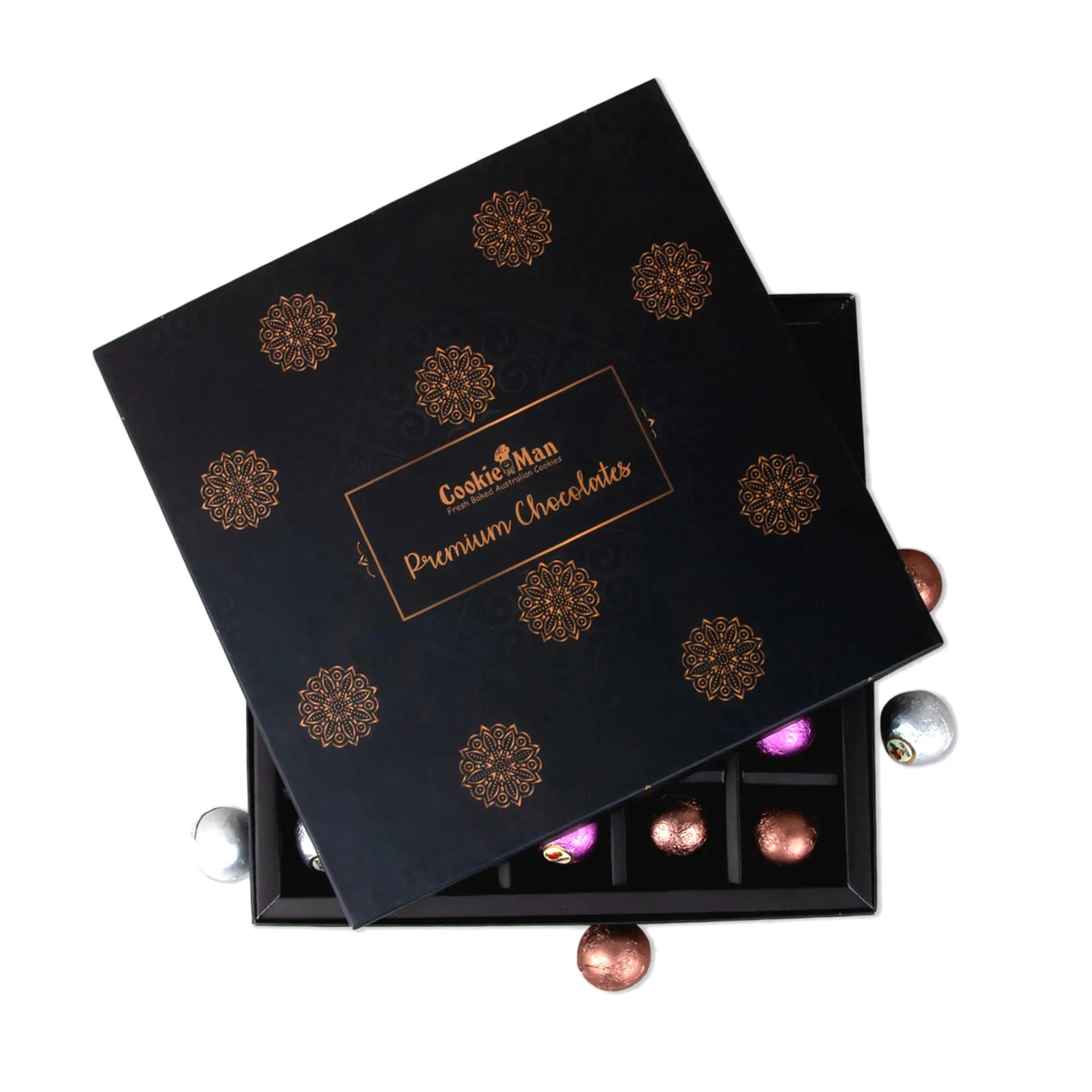 684a6d25f9d72f84b2dd4bd40f1d5539.webp Cookie Man - 25 Pcs Chocolates - MRP 600 - Image 1
