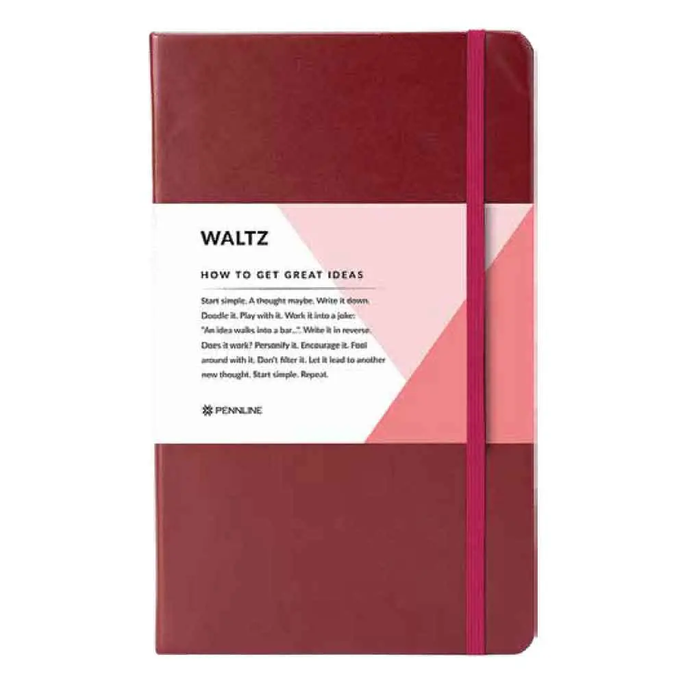 68c65da06f052b195e5f902ca017f53a.webp Waltz Notebooks (A5) - Maroon - Image 1