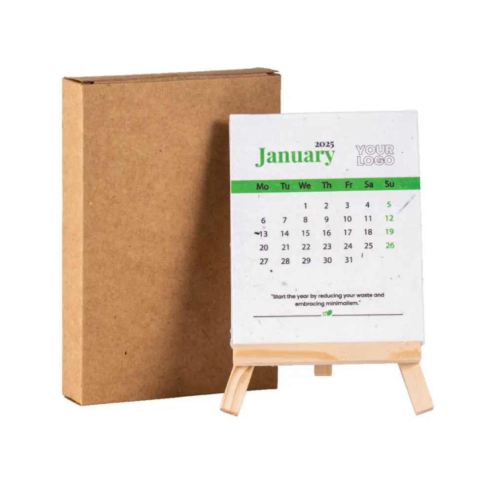 6af52c0b8915c9dda7dc862b8531fae3.webp Plantable Seed paper Calendar Tripod - TT016 - Image 1