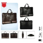 Adamson - Croco Laptop Bag
