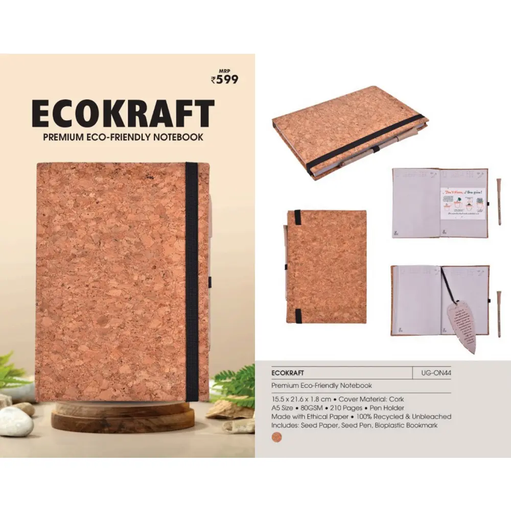 6f84ed774d74e466bb2ef171727a2182.webp ECOKRAFT - Eco Friendly Notebook - Image 1