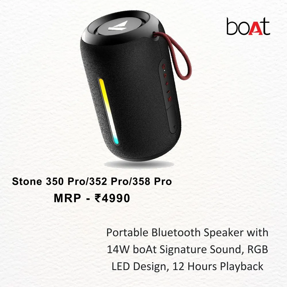 706e8c7bd1b6924897b017bc20987ab2.webp Boat - Stone 358 Pro Speaker - MRP 4990 - Image 1