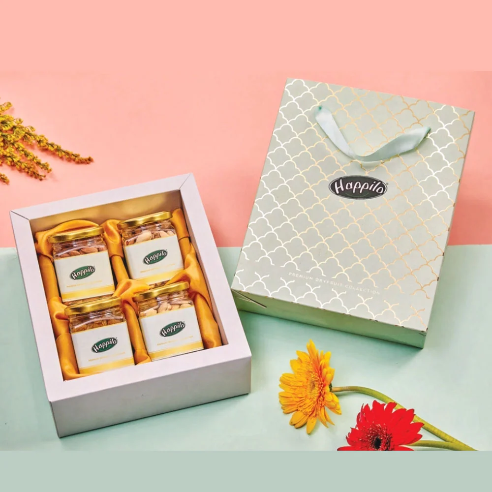 7a1ac54f3a58fa76c68eb8da265676d7.webp Happilo Celebration Dryfruit Gift Pack Lavender - Image 1