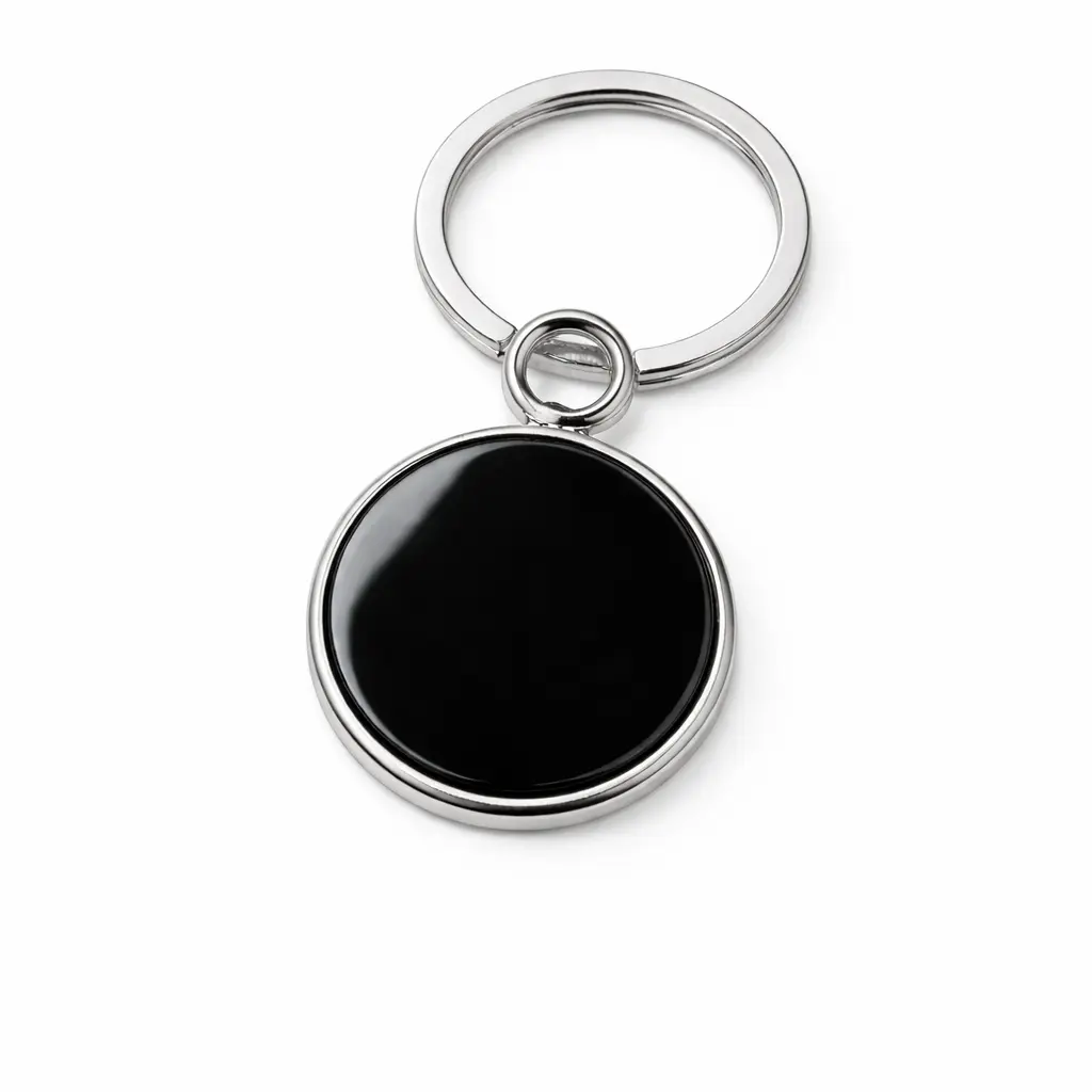 7ec184b598c9aff5355a56f7c315f297.webp Round Metal Keychain - Image 1