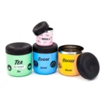 Coconut - Steel TCS Rainbow Masala Containers - Set of 4