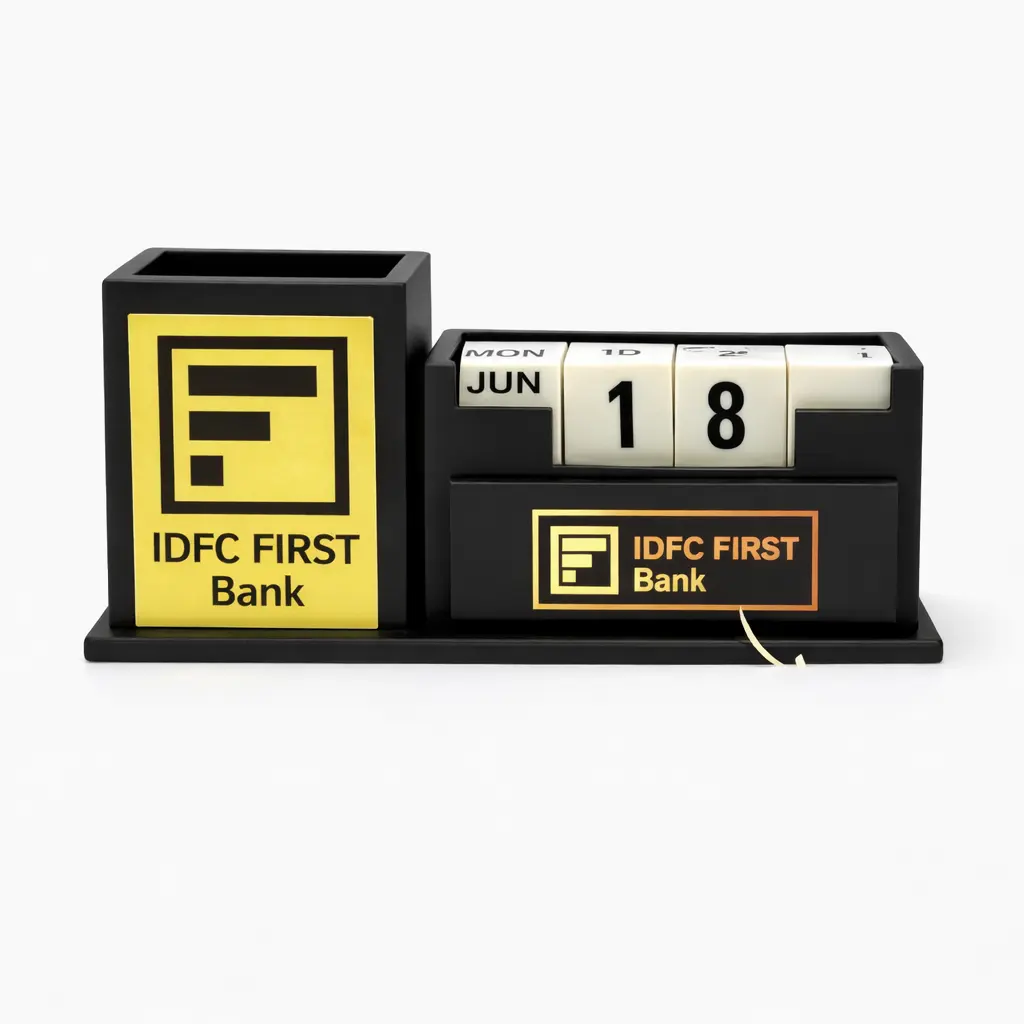8275ed547a0d5fa0db803040cc7be84a.webp Illuminated LED Desk Organizer with Calendar & Clock - Image 1