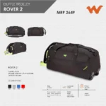 Wildcraft Rover 2 Duffle Trolley Bag- 11559 MRP 2649