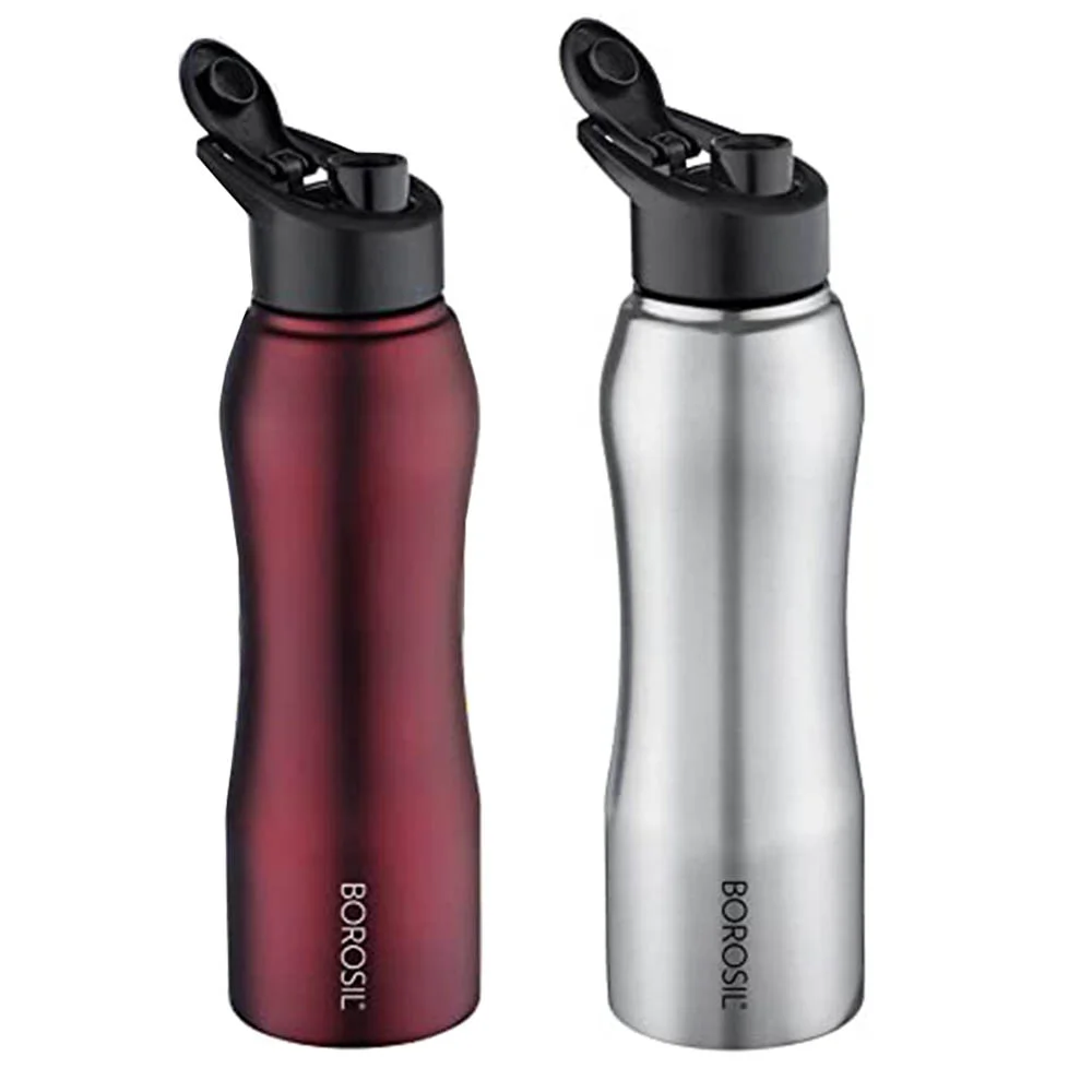8406f6c18f9c6cee4f7b054398f11726.webp BOROSIL GRIP N SIP STAINLESS STEEL BOTTLE - Image 1