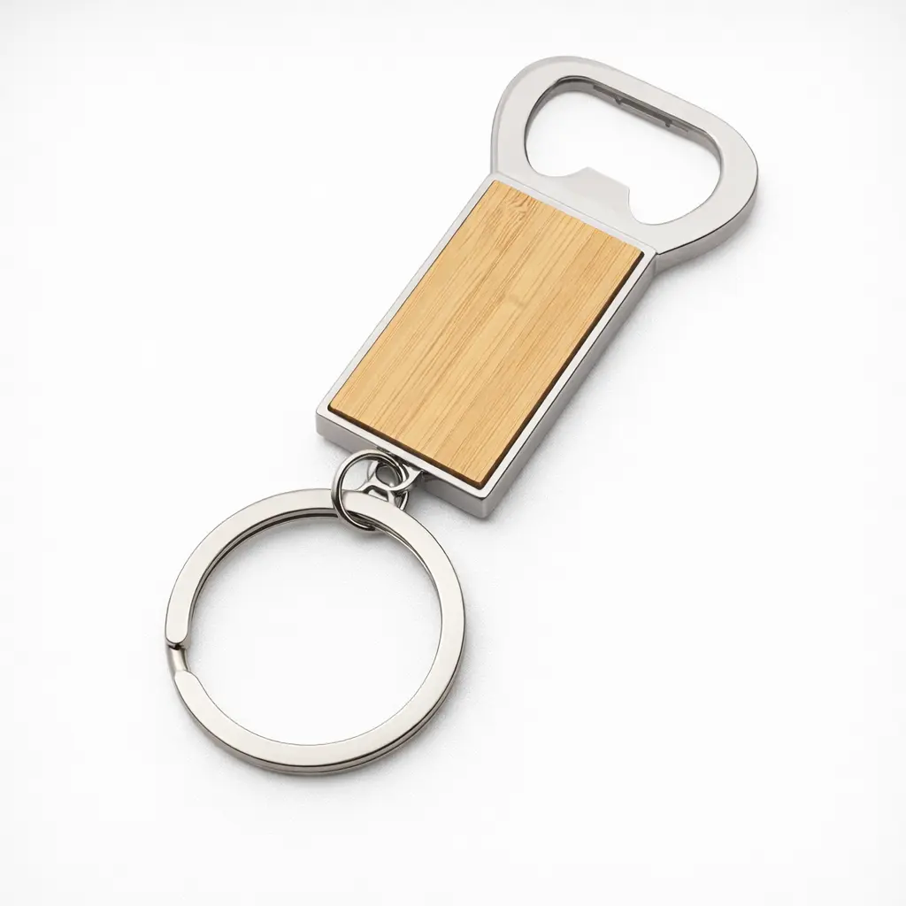 897920f3dd69bdc1d3c37ebcdf1a770d.webp Wooden Bamboo Keychain Bottle Opener - Image 1