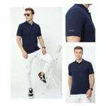 Vanheusen Polo T-shirt - Navy Blue-MRP-1299