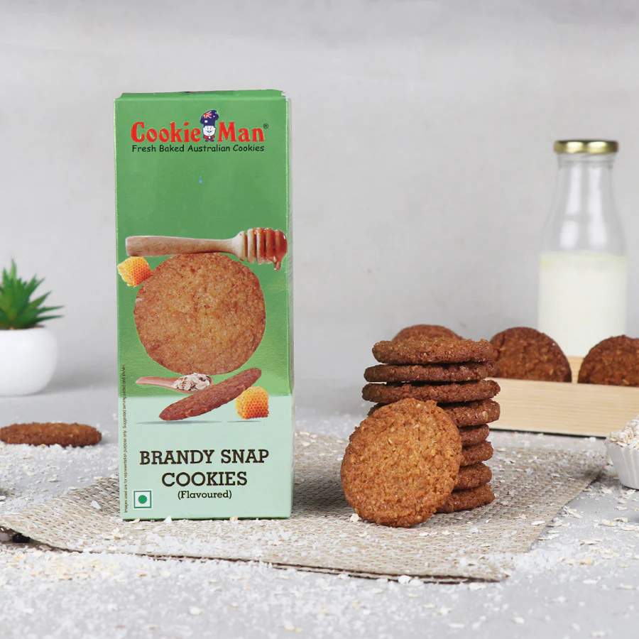 90fff042699894c498ccd235de98fd35.webp Cookie Man - Brandy Snap - MRP 120 - Image 1