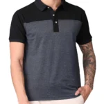 STELLERS - Cherokee Cotton polo T-shirt - Black & grey