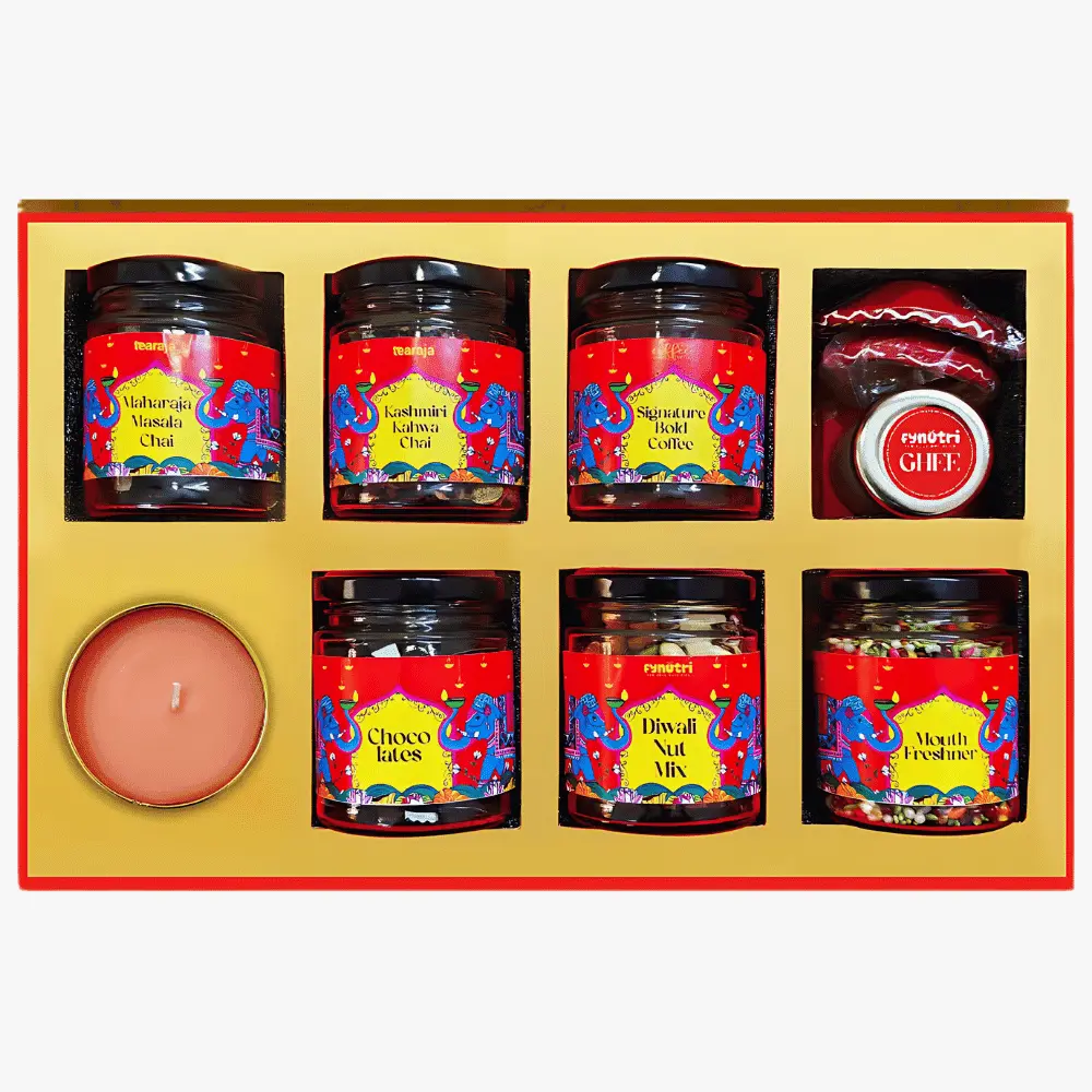 91b94a4bbdcbc50d0da6a78526f41338.webp TEA RAJA - Diwali Hamper #3 - Image 1