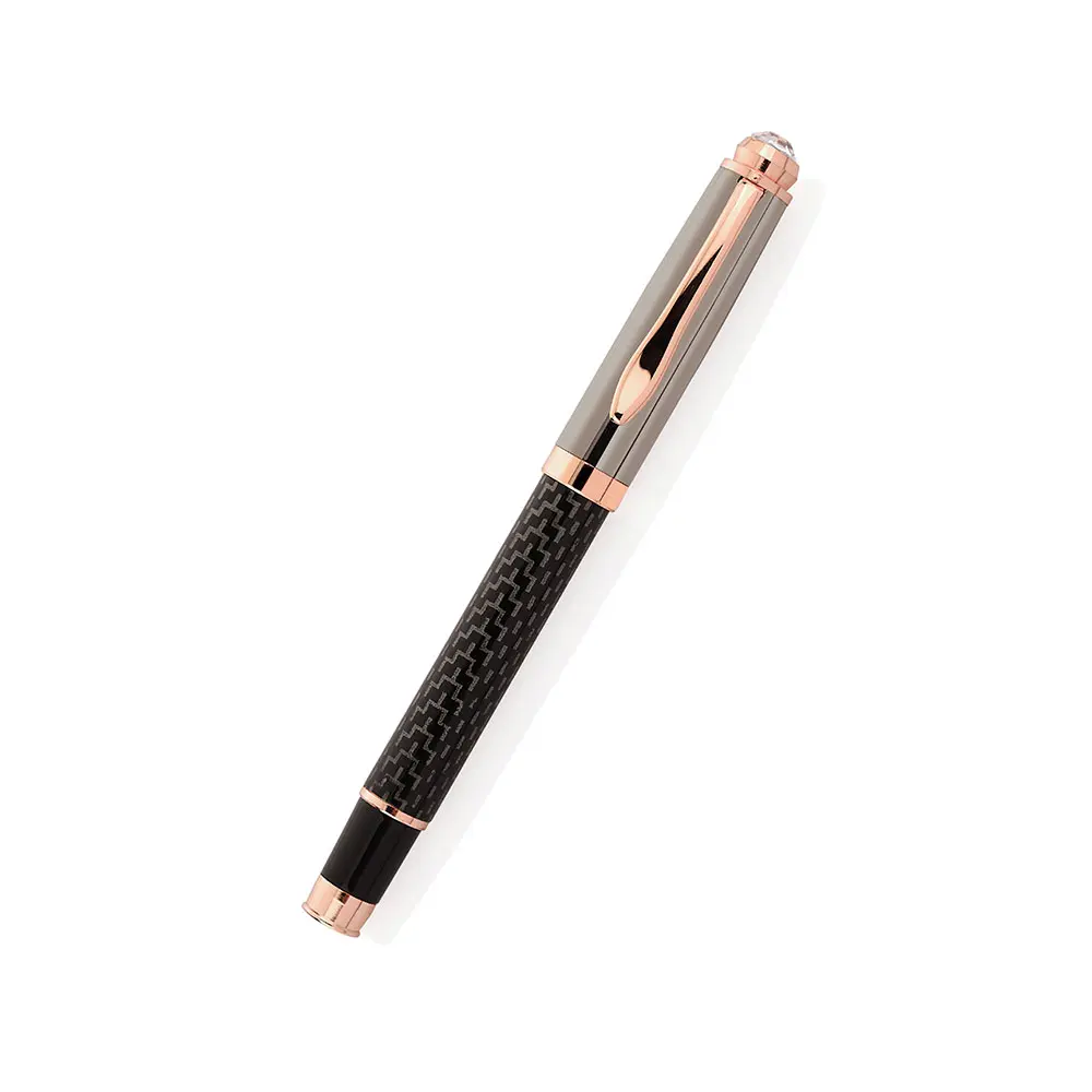 971b67608e65dda291332e7d2e5616f5.webp FTJ - MP 10 - Rosegold Carbon Metal Pen - Image 1