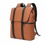 The Wanderer Faux Leather Laptop Backpack – Premium Travel Bag