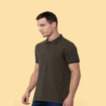 JACK & JONES JACQUARD - SOLID POLO - OLIVE COLOUR-MRP-2299