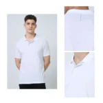 Vanheusen Polo T-shirt - Dry fit-White-MRP-1499