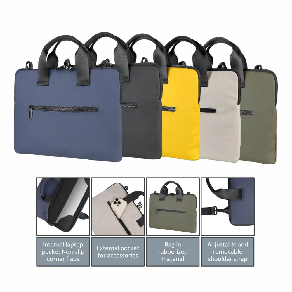 9e49080714f07aa89687945edb7de0cb.webp Tucano - Gommo Slim Laptop Bag BSGOM1314 - MRP 3490 - Image 1