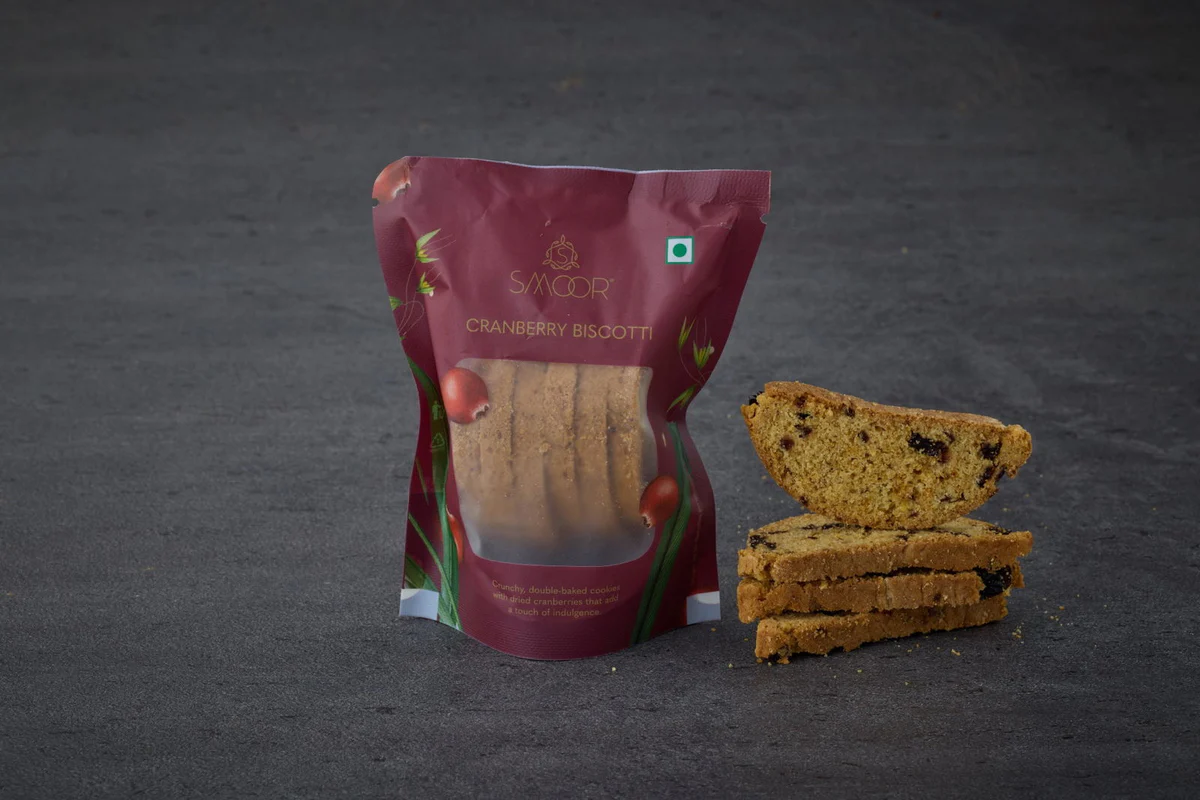 9f4ffcb7f1b376b5752b9f80620f522a.webp Smoor Chocolates - COOKIES - CRANBERRY BISCOTTI - MRP 195 - Image 1