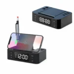 I-Square Smart Alarm Clock with Wireless Charging & USB Hub