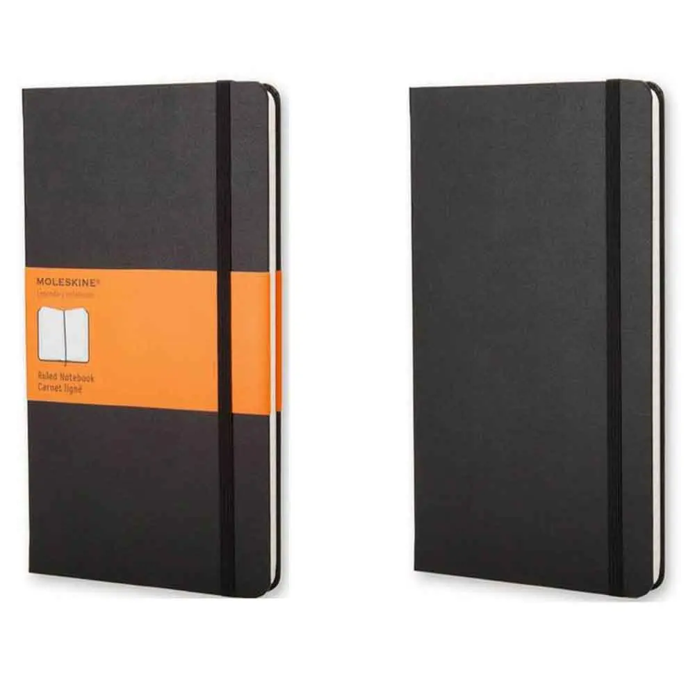 a1ecc388ec97ea3745a06be239e0db43.webp Moleskine Classic Pocket Size Hard Cover Notebook (Ruled) Black - Image 1