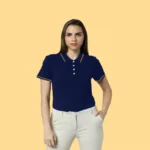 VERO MODA - TIPPING POLO - NAVY BLUE COLOUR