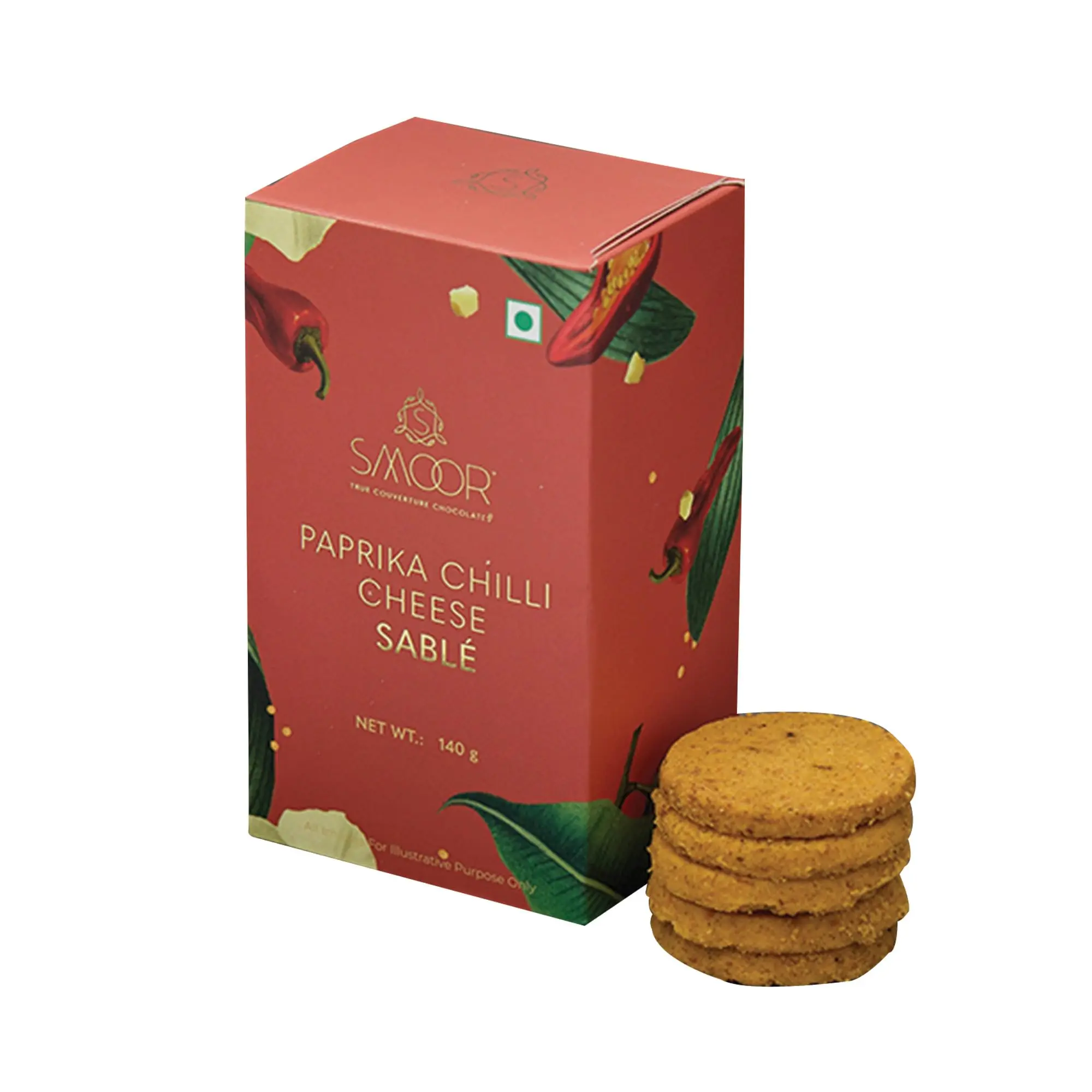 ab6f62712e5fc2f19753bd132c70cd3a.webp Smoor Chocolates - COOKIES - PAPRIKA SABLE MRP 405 - Image 1