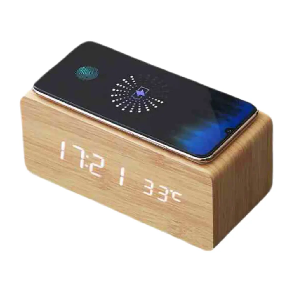 adf0524c821515c024bfa85f8882e606.webp LED Clock with Wireless Charger Top - MG - 997 - Image 1