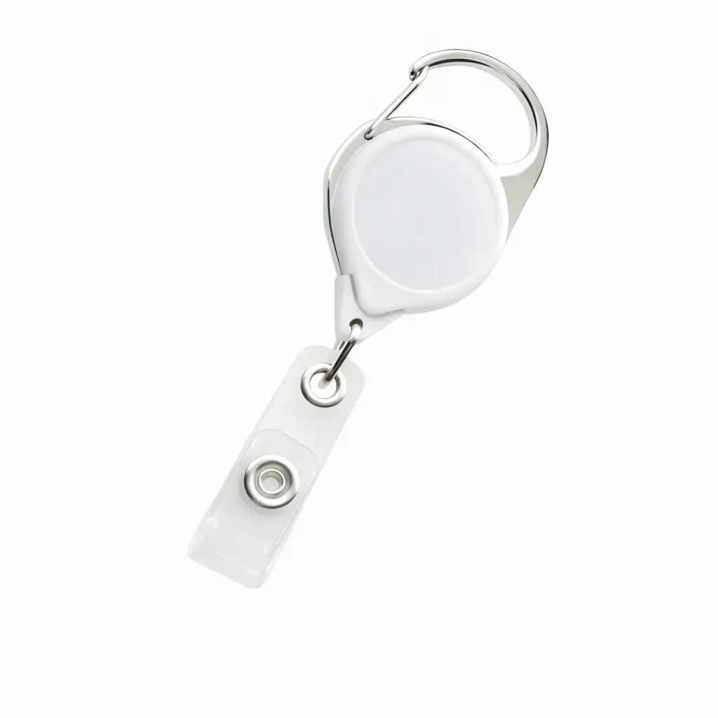 b26715affa37b838d27c74852e6df43e.webp Carabiner Retractable ID Card Holder - Image 1