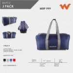 Wildcraft J Pack Duffle Bag- 11322 MRP 999