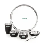 Coconut - Steel Black Colour Dinner set - Set of 6