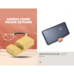 BAMBOO PHONE HOLDER KEYCHAIN