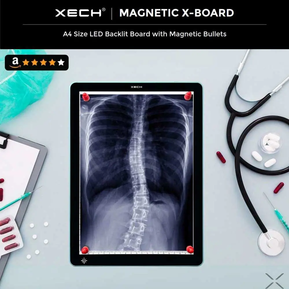 bcb1944ea2b29b8d3be575525e53eb2c.webp XECH - MAGNETIC X-BOARD - A4 Size LED Backlit Board with Magnetic Bullets - Image 1