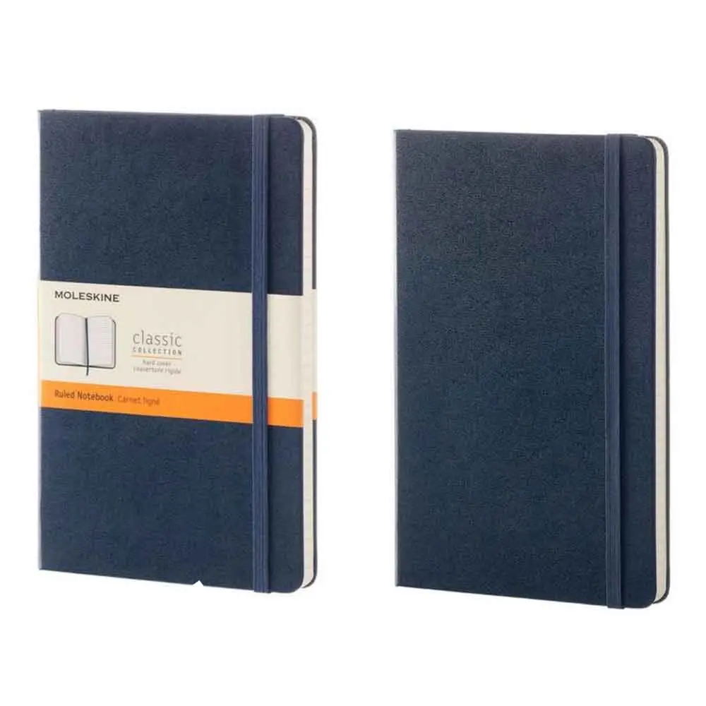 c1201e33466d3cad7b5cd85e4e3c6bf1.webp Moleskine Classic A6 Notebook Ruled Hard Cover Pocket - Image 1