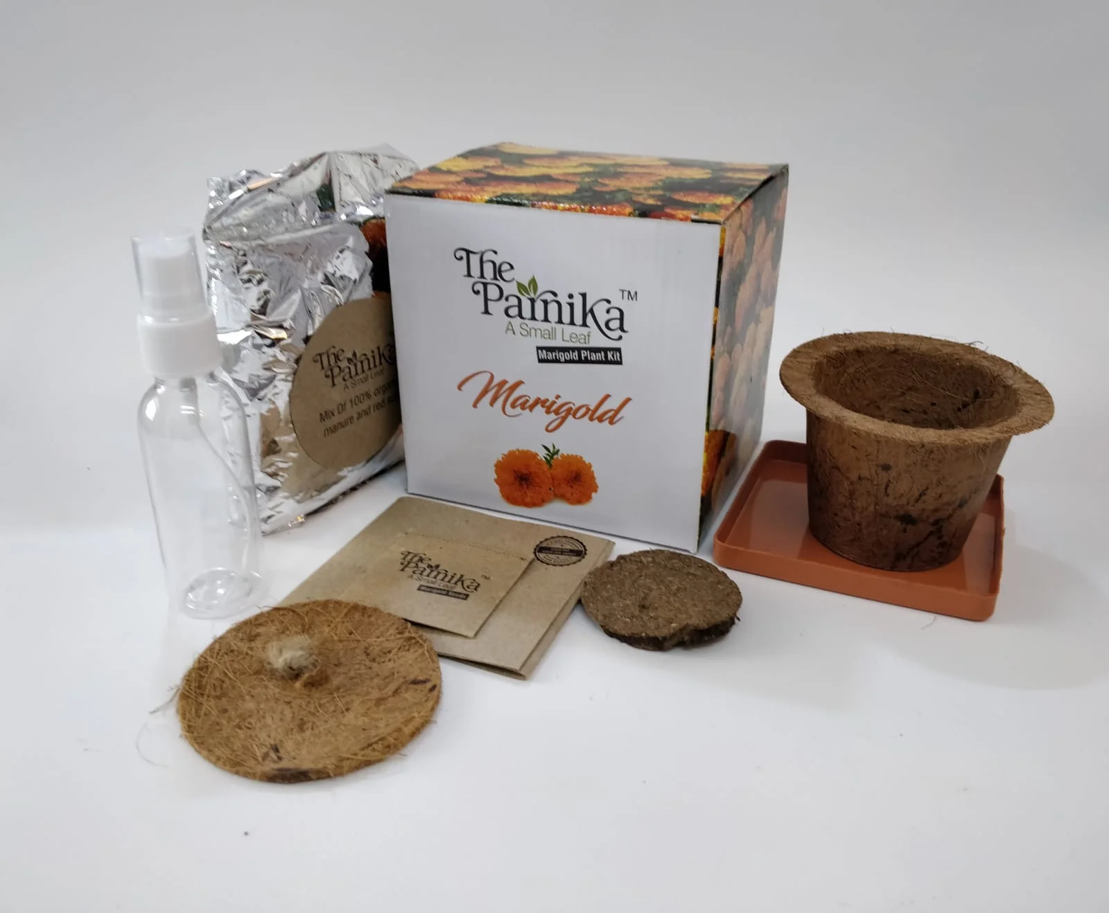 c1487ba540152d338ba4150430f5e242.webp The Parnika DIY Plantation Kit - Marigold - Image 1