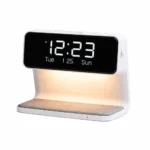 Charging Dock with Digital Clock & Wireless Charging