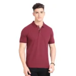 Caslay - Sustainable Polo T-shirt - Maroon-MRP-1899