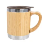 Stainless Steel Natural Bamboo Mug
