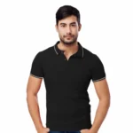 BLACKBERRYS T-SHIRT- BLACK WITH WHITE TIPPING