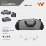 Wildcraft Sleek Medium Duffle Bag- 10533 MRP 1699