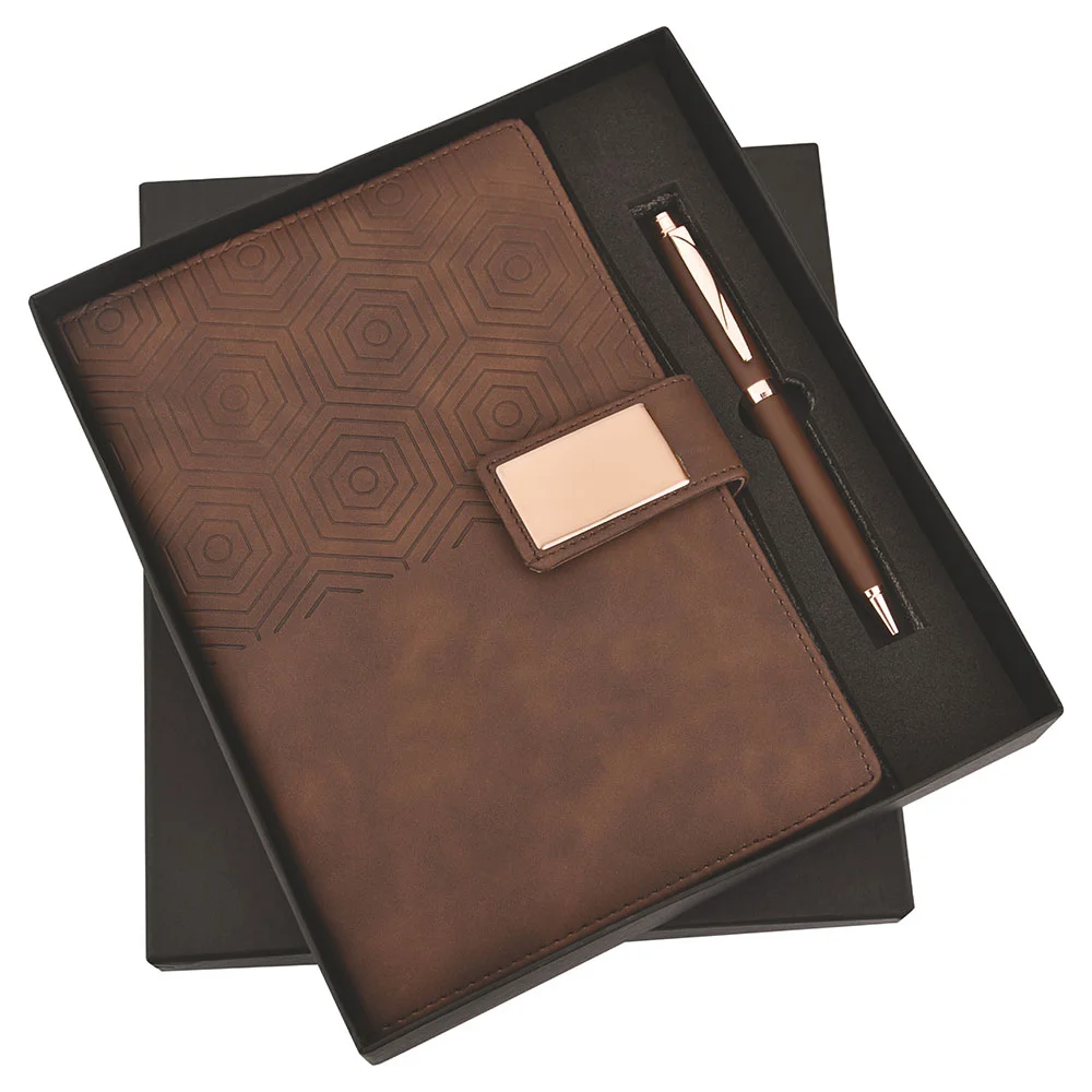 ccc9cc13e0736a9e447bbda937926f21.webp FTJ - Sr 153 - Hexa Rosegold Pen & Diary - Image 1
