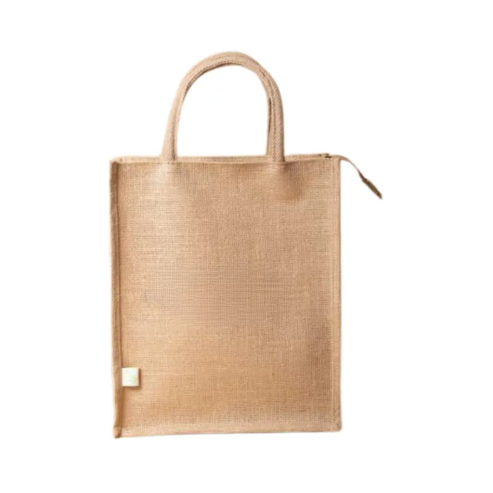 cd2d6073d15ed941ffb007320adae914.webp Neem Zipper Jute bag - Image 1