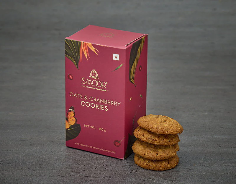 cd83b108ec29711d737e5d63484986ae.webp Smoor Chocolates - COOKIES - OATS & CRANBERRY COOKIES MRP 370 - Image 1
