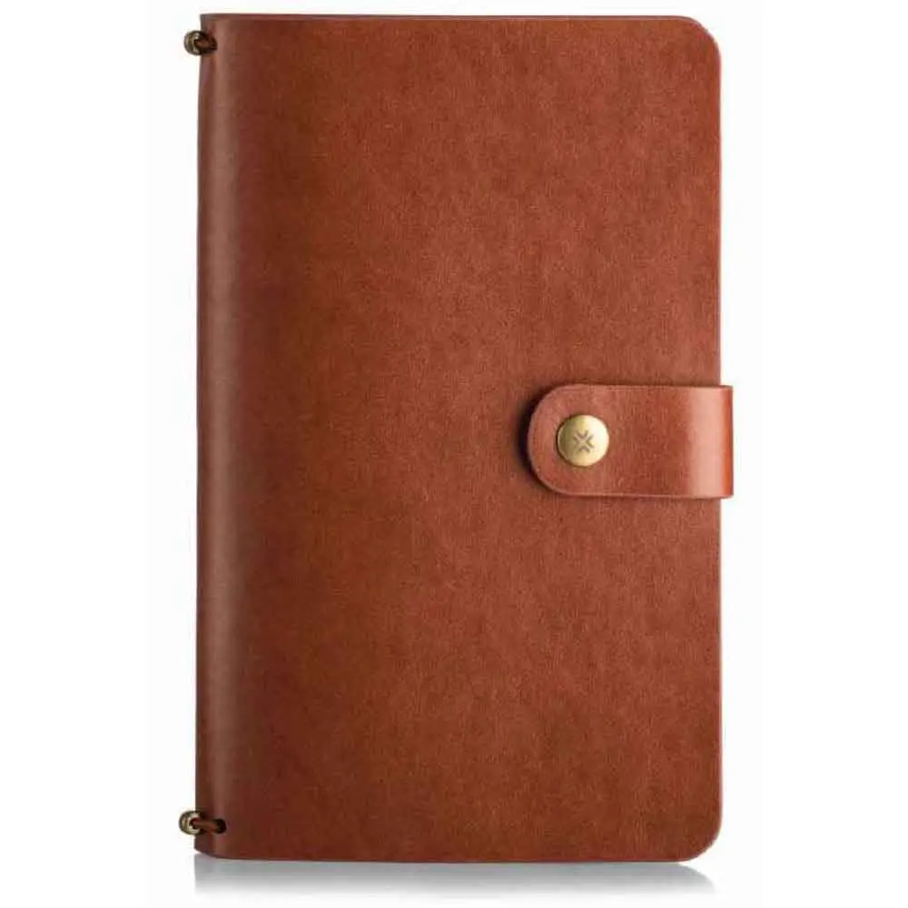 ce6ea49875dd5286e4efbfd60ce34066.webp Quikrite Journal System with two Replaceble Notebook - Brown - Image 1