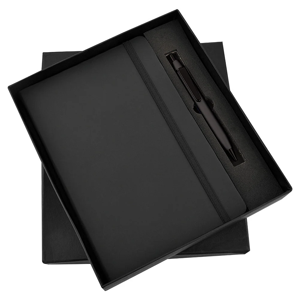 d50201724d5a35eb7652dbe9499da1c9.webp FTJ - Sr 138 - Black Elastic Pen & Diary - Image 1